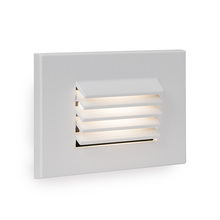 LED horizontal louvered step and wall light